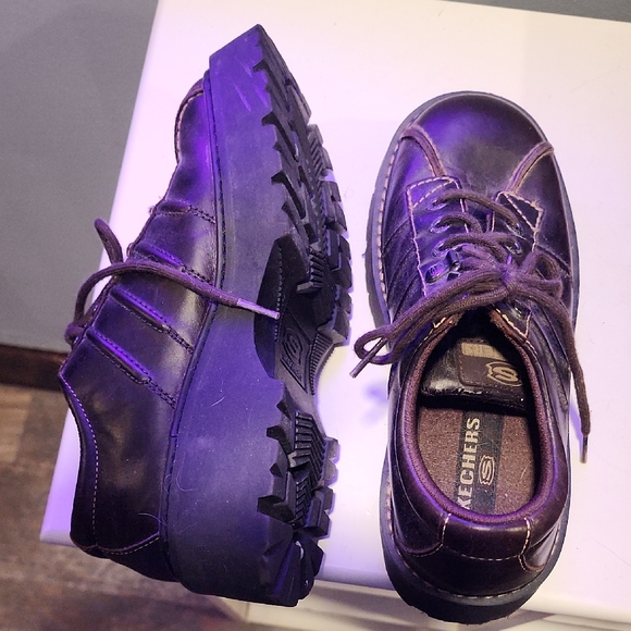 Skechers Women's Platform Shoes - Dark Brown Size 7 1/2 - Picture 9 of 10